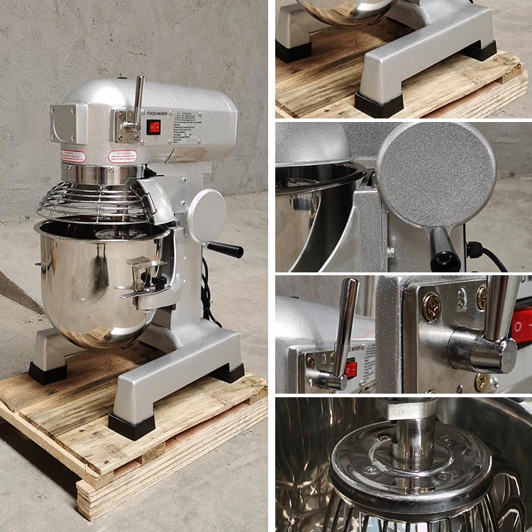 Commercial Baking Machine Bakery Bread Making Machine Stainless 10L 20L 30L Planetary Spiral Bakery Kneader and Past Bread Dough Flour Mixer