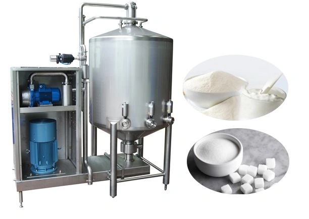 500-10000L Turbo Vacuum Mixer for Dairy, Beverage, Fluid Food Process Line