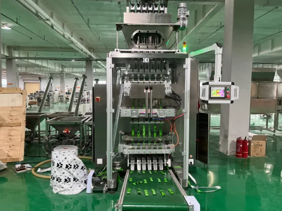 Automatische Verpackungsmaschine für runde Eckrückseitenversiegelungspulver, flüssiges Mehrsäulengranulat